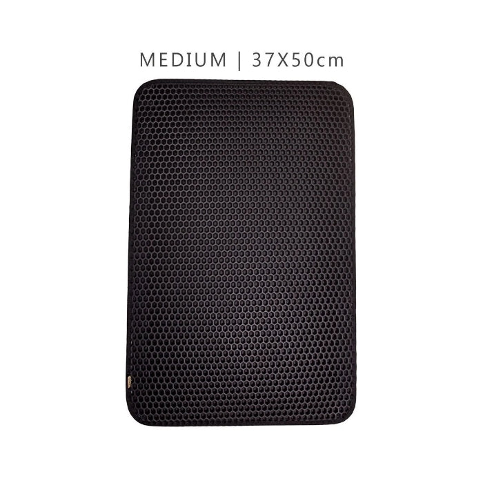 Cattie Altıgen Model Kum Toplayıcı Fonksiyonel Kedi Paspası Siyah 37X50Cm