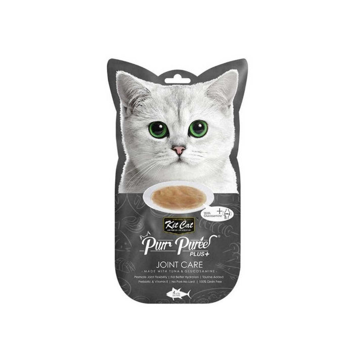 Kit Cat Purr Puree Hassas Eklem Yapısına Balıklı Kedi Ödül 4X15gr