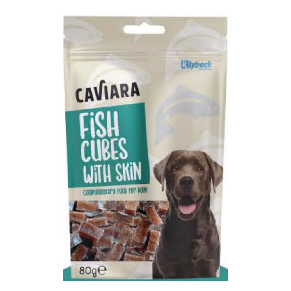 Caviara Balık Eti (Balık Derili) Küpleri 80gr