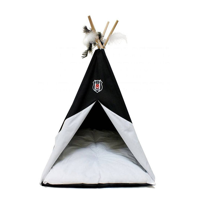 Beşiktaş Lisanslı Pet Çadırı Siyah