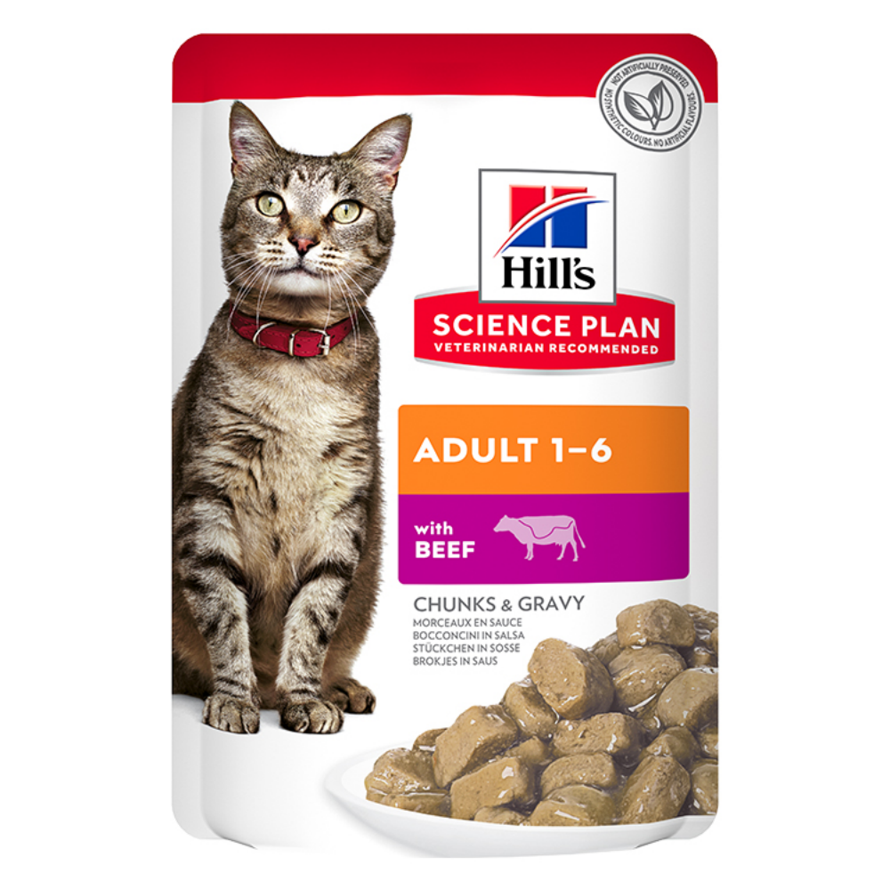 Hill's SP Sığırlı Yetişkin Kedi Pouch 85Gr