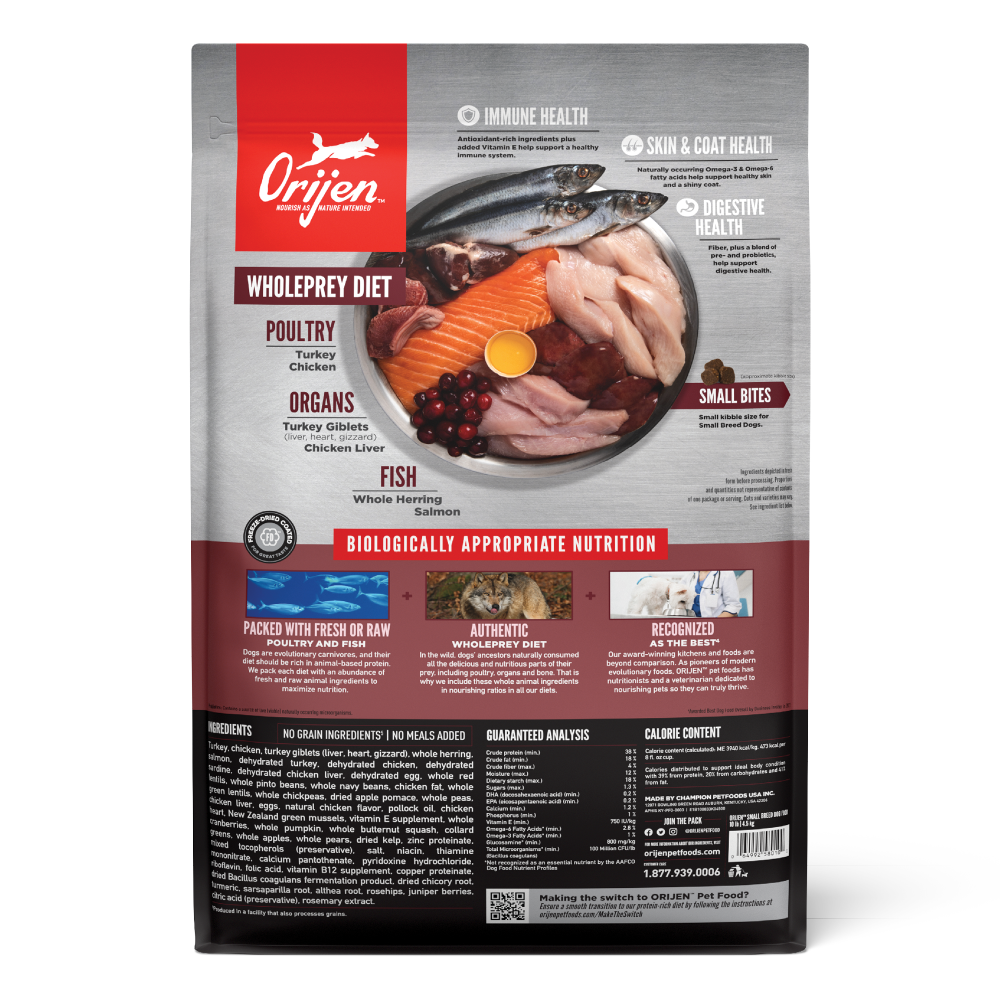 Orijen Small Breed Puppy & Adult Köpek Maması 1.8 Kg
