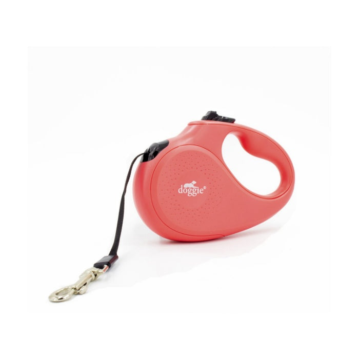 Doggie Otomatik Uzatma Tasması Master Seri Pembe 12Kg/3Mt