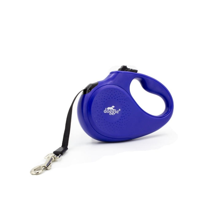 Doggie Otomatik Uzatma Tasması Master Seri Royalmavi 15Kg/5Mt