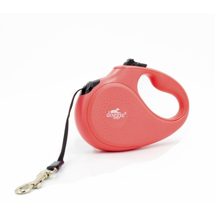 Doggie Otomatik Uzatma Tasması Master Seri Pembe 25Kg/5Mt