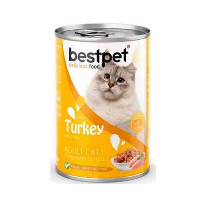 Bestpet Gravy Turkey Hindi Etli Kedi Konservesi 400 gr