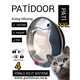 Patidoor Kedi Köpek Kapısı, 4 Yönlü Kilit Sistemli Antrasit Gri