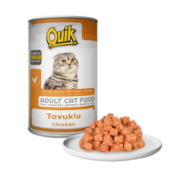 Quik Tavşanlı Yetişkin Kedi Konservesi 415gr