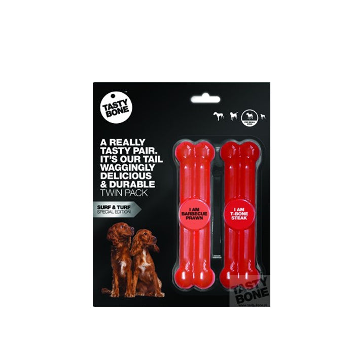 Tasty Bone Small Twinpack Surf 'n' Turf 746468