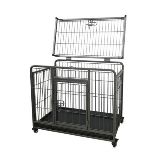 Flip Tekerlekli Köpek Kafesi 123Lx75Wx81H cm