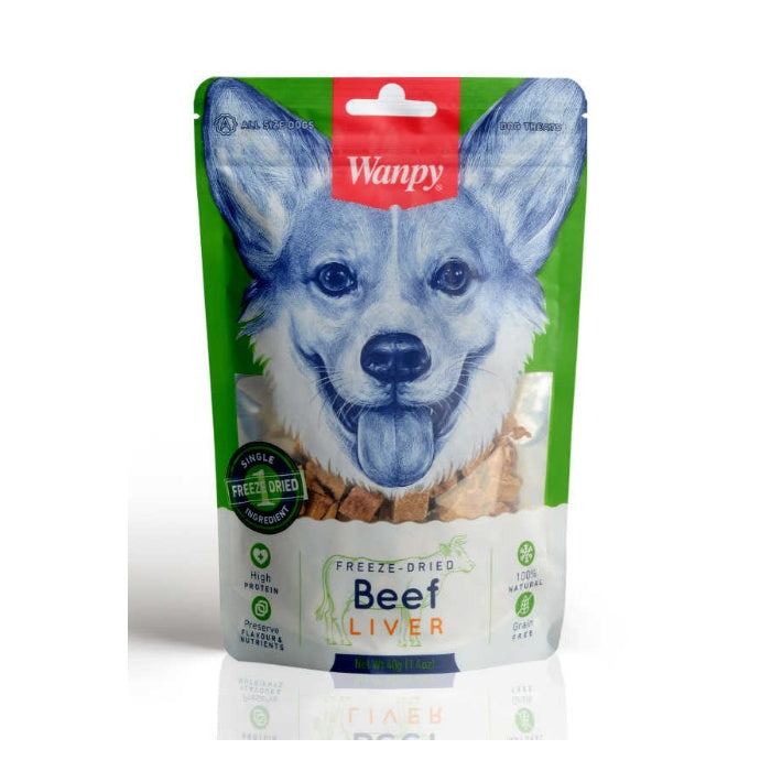 Wanpy Kurutulmuş %100 Dana Ciğeri 40gr Köpek Ödül