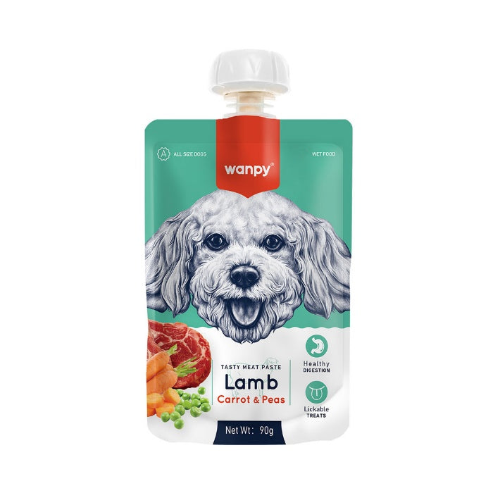 Wanpy Taze Kuzulu&Havuçlu Köpek Et Ezmesi 90 gr