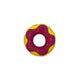 Nefes Kedi Kedi Oyuncağı Donut Sarı-Kırmızı çap 13cm