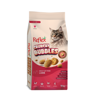 Reflex Crunchy Bubbles Kuzu Etli Yetişkin Kedi Maması 10 Kg