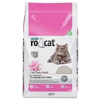 Rocat Bebek Pudralı 10lt Topaklanan Kedi Kumu