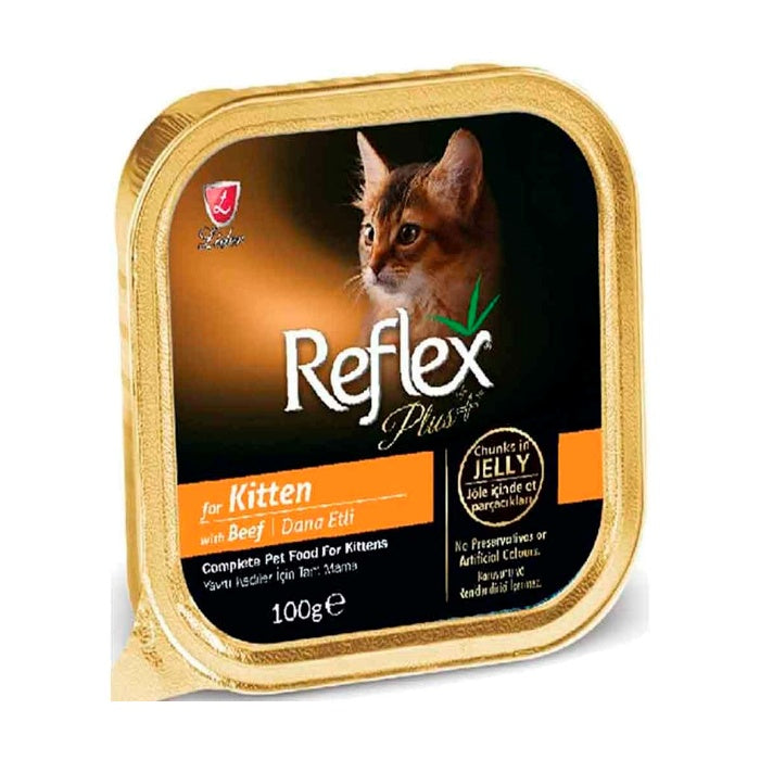 Reflex Plus Jelly Kitten Alu Biftekli 100gr Yaş Mama