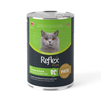 Reflex Plus Pate İçinde Et Parçacıklı Hindi Ve Ördek Etli Yetişkin Kedi Maması 395gr
