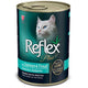 Reflex Plus Sos içinde Et Parçacıklı Somonlu Yetişkin Kedi Konservesi 400gr