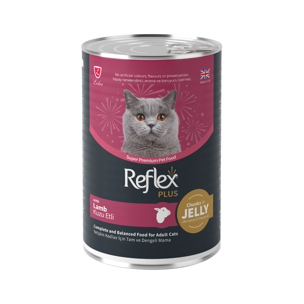 Reflex Plus Sos İçinde Et Parçacıklı Kuzu Etli Yetişkin Kedi Maması 400gr