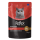 Reflex Plus Pouch Jöle İçinde Et Parçacıklı Biftekli Kısırlaştırılmış Yetişkin Kedi Maması 85 G
