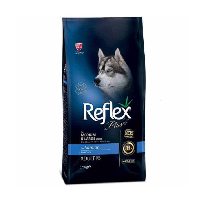 KAPALIReflex Plus Somonlu 15+3 Kg Yetişkin Köpek Maması