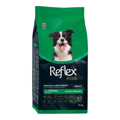 Reflex Plus Tavuklu Orta Ve Büyük Irk Yetişkin Köpek Maması 12 Kg