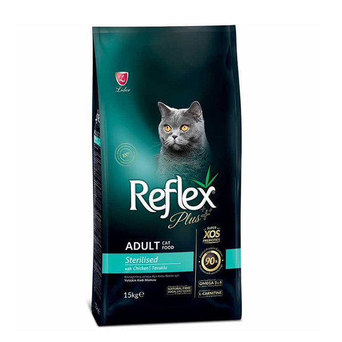 Reflex Plus Sterilised Tavuklu 15 Kg Kısırlaştırılmış Kuru Kedi Maması