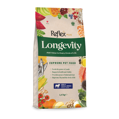 Reflex Plus Longevity Mini ve Küçük Irk Yetişkin Köpek Maması 1400gr