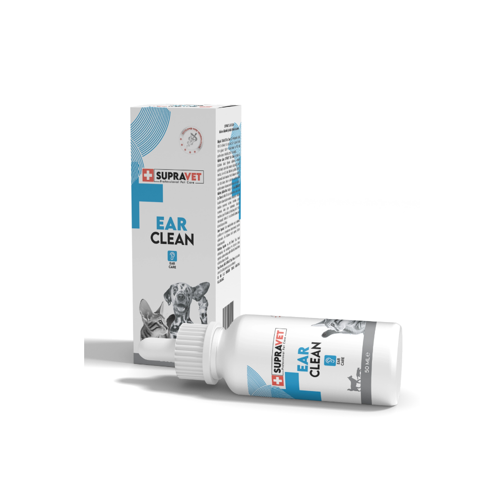 SupraVet Ear Clean Kedi ve Köpek Kulak Temizleme Solüsyonu 50 ml