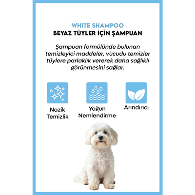 SupraVet Beyaz Tüylü Köpekler için Şampuan 200ml
