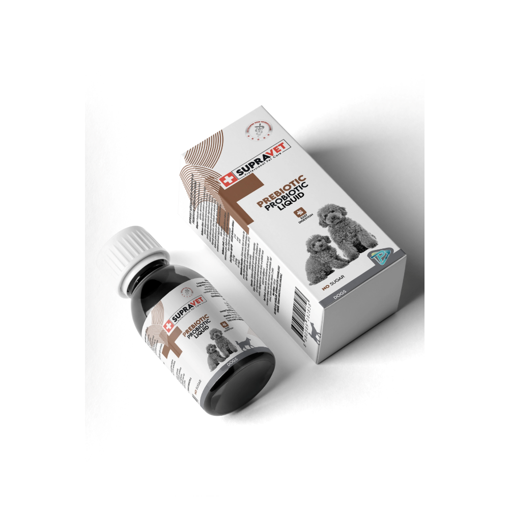 SupraVet Sıvı Probiyotik Köpek Bağışıklık Güçlendirici Probiyotik + Prebiyotik Takviyesi 100 ml