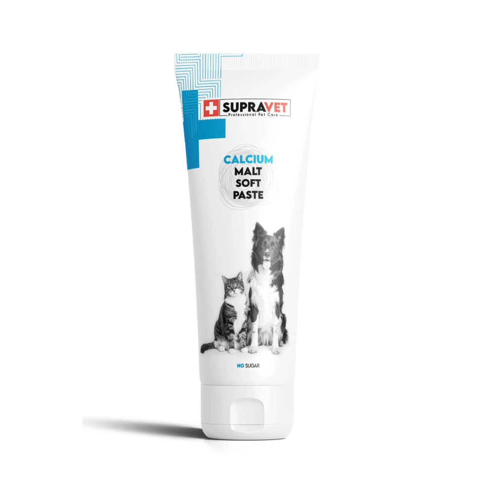 SupraVet Calcium Kedi ve Köpekler İçin Kalsiyum Malt Paste 100 gr