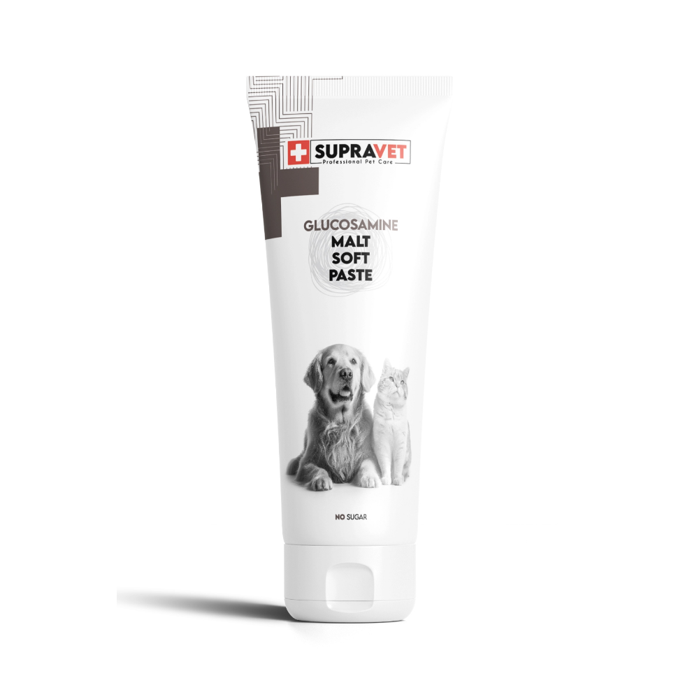 SupraVet Glucosamine Kedi ve Köpek Eklem ve Kas Destekleyici Malt Paste 100 gr