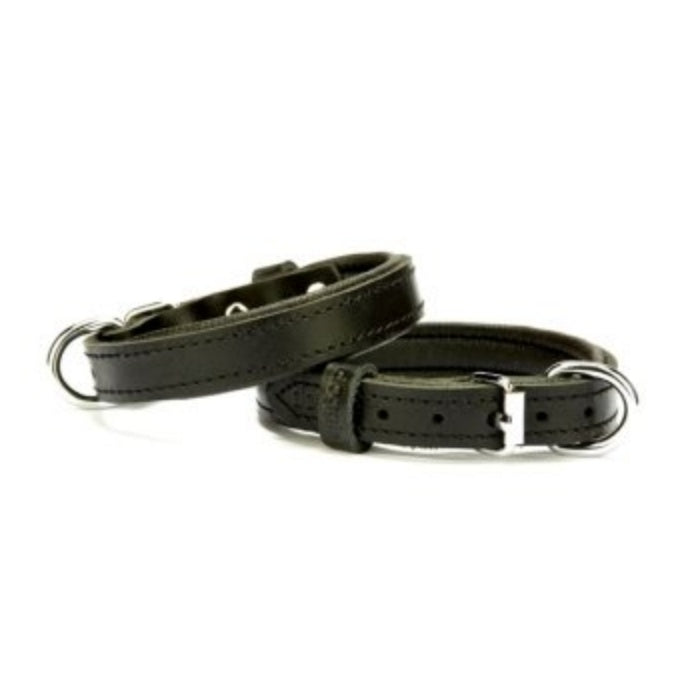 Doggie Konfor Deri Boyun Tasması Siyah 1,5X25-30Cm