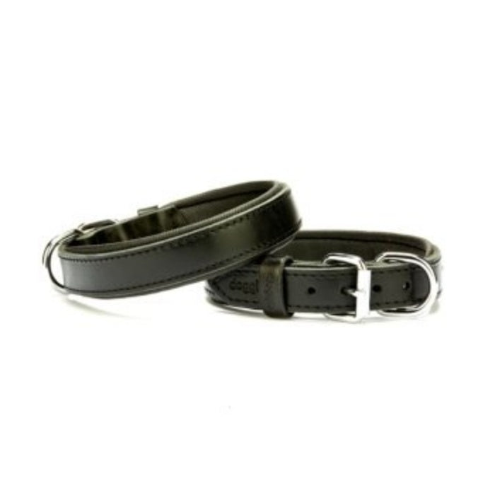 Doggie Konfor Deri Boyun Tasması Siyah 2,5X37-45Cm