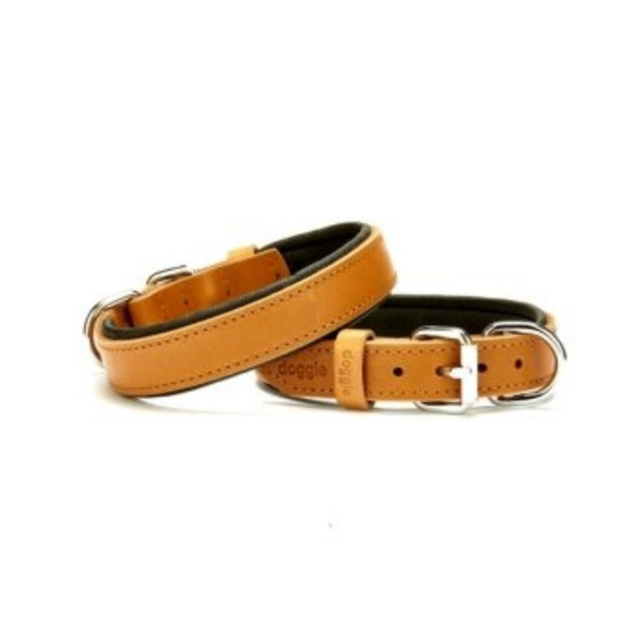 Doggie Konfor Deri Boyun Tasması Camel 2,5X37-45Cm