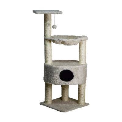 Zampa 3 Katlı Yuvalı Kedi Tırmalaması 43*43*132cm