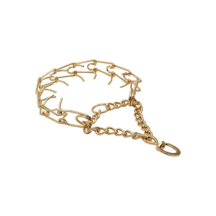 Doggie Eğitim Serisi Dikenli Boğma Zincir Köpek Boyun Tasması - 3,5x55cm - Gold