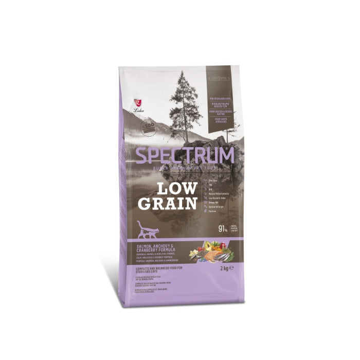 Spectrum Az Tahıllı Somon&Hamsi Sterilised Kısır Kedi Maması 2 Kg