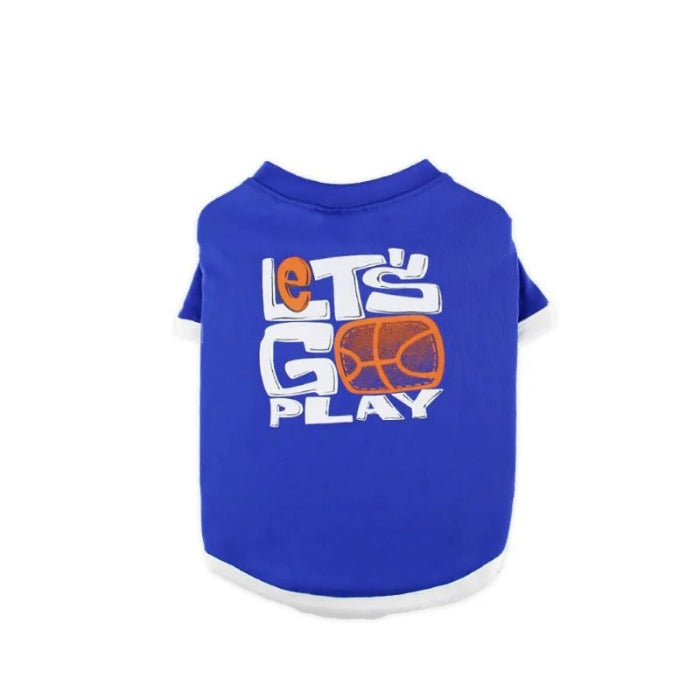 Zampa Let's Go Play Saks Mavisi Kedi & Köpek T-Shirt Xlarge