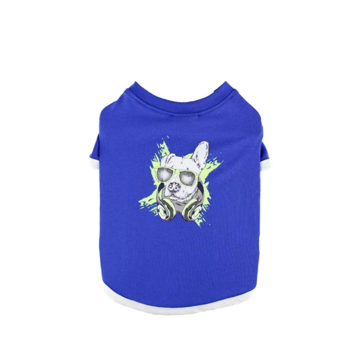 Zampa Cool Dog Neon Baskılı Mavi Kedi & Köpek T-Shirt 5 Li
