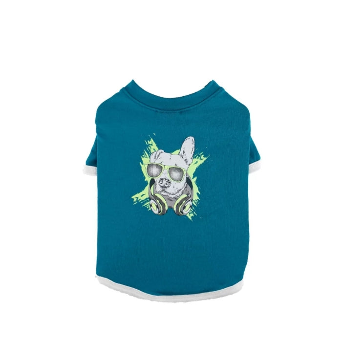 Zampa Cool Dog Neon Baskılı Yeşil Kedi & Köpek T-Shirt Xlarge