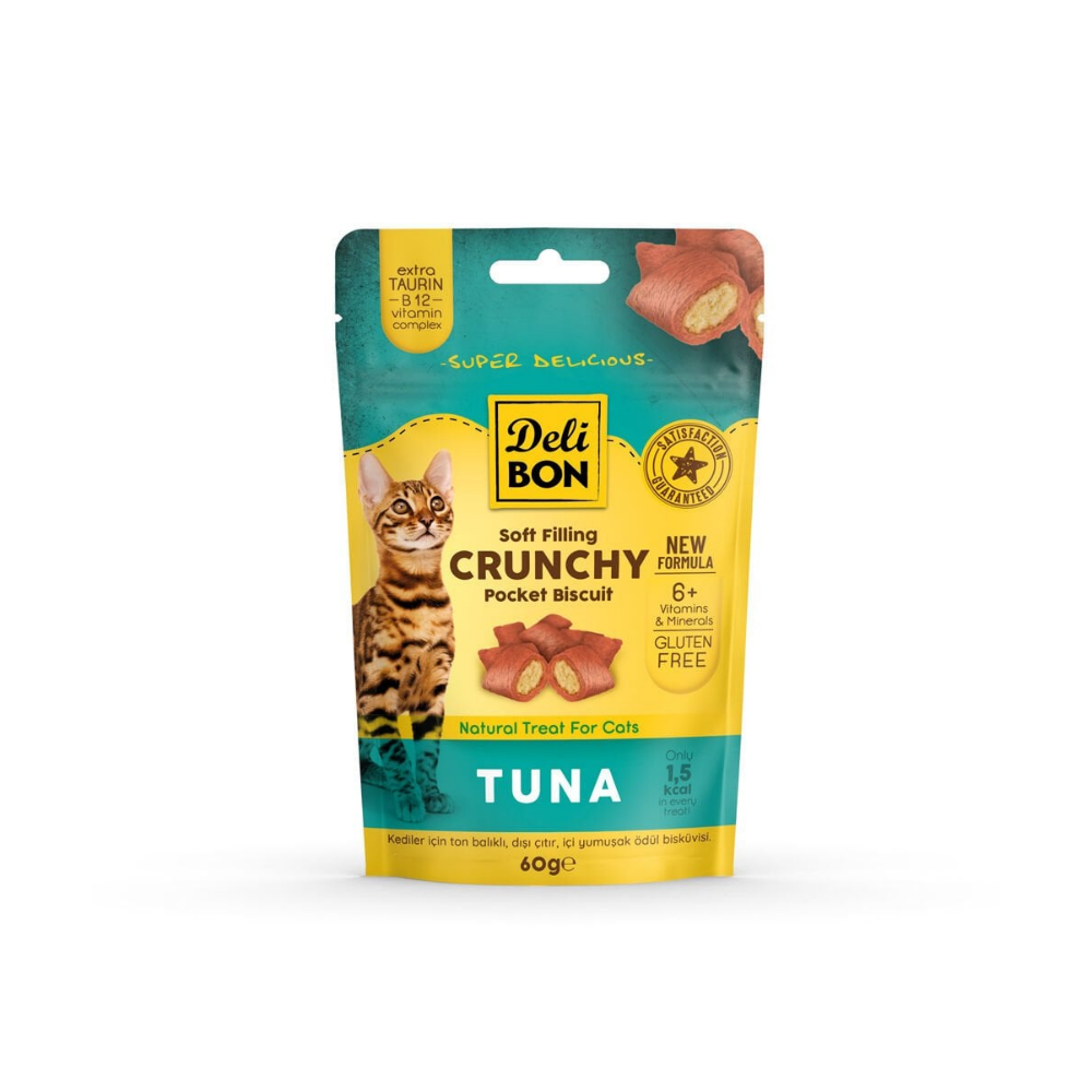 Delibon Bisküvi Kedi Ödül Maması Ton Balıklı 60gr