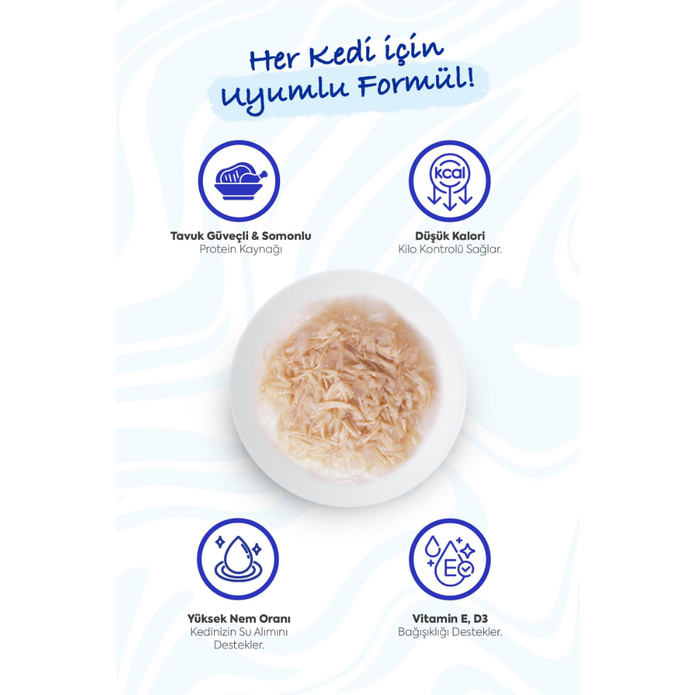 Inaba Ciao Chicken Stew Tavuk Güveç ve Somonlu Pate 40 Gr