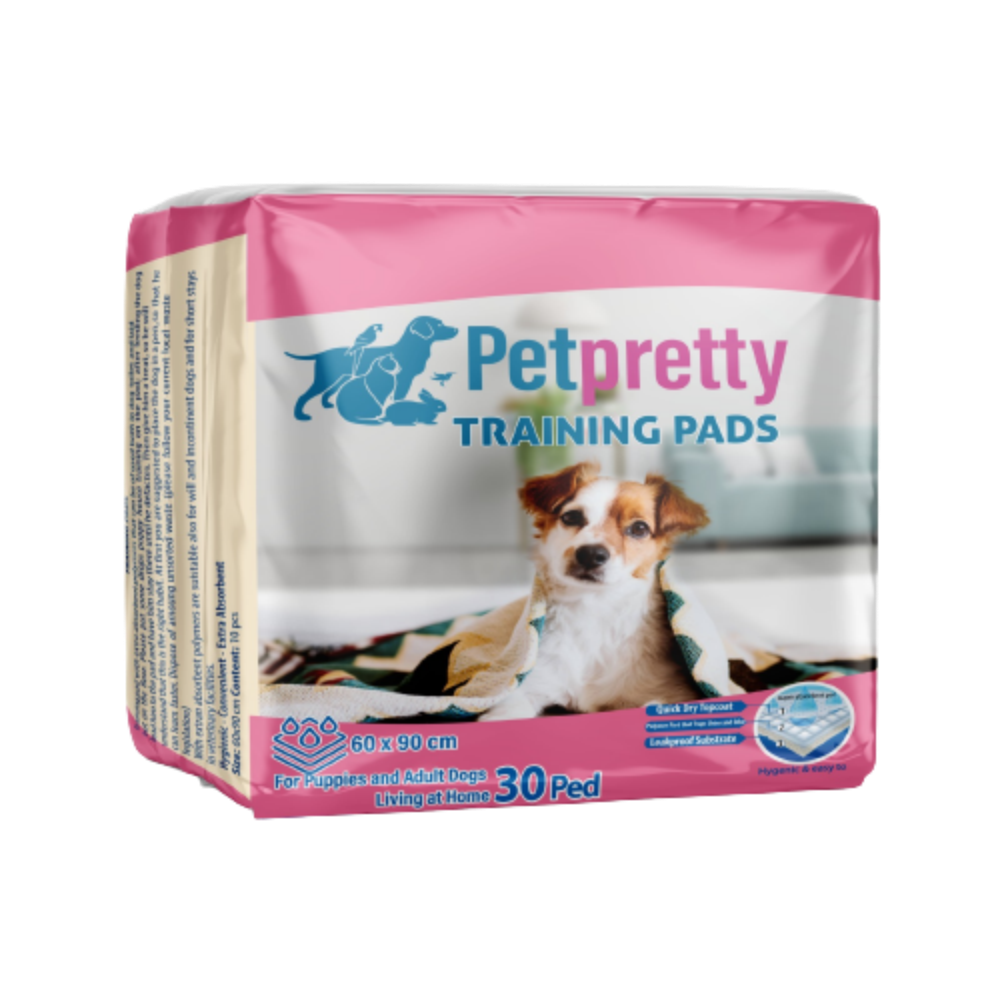 Petpretty Kokusuz Tuvalet Eğitim Pedi 60x90cm 30'lu