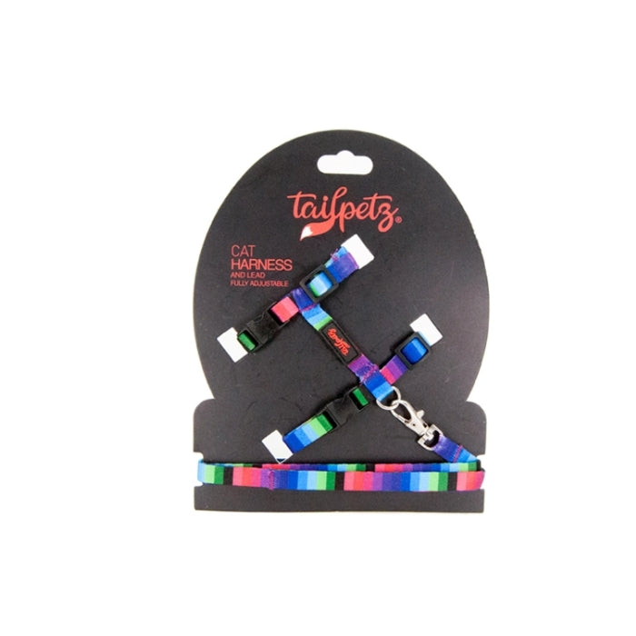 TailPetz Kedi Göğüs & Gezdirme Takımı Wave