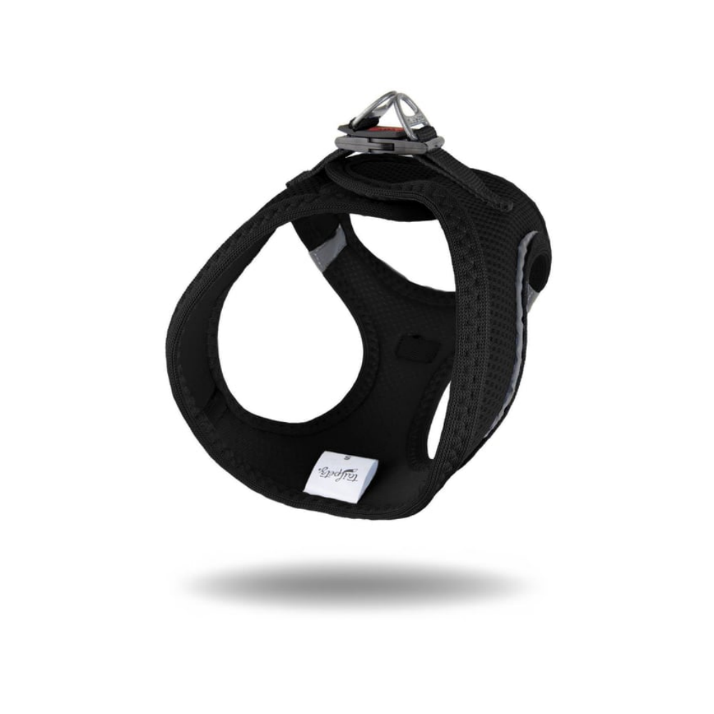 TailPetz Airmesh Black Köpek Göğüs Tasması S