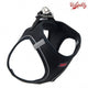 TailPetz Airmesh Black Köpek Göğüs Tasması S