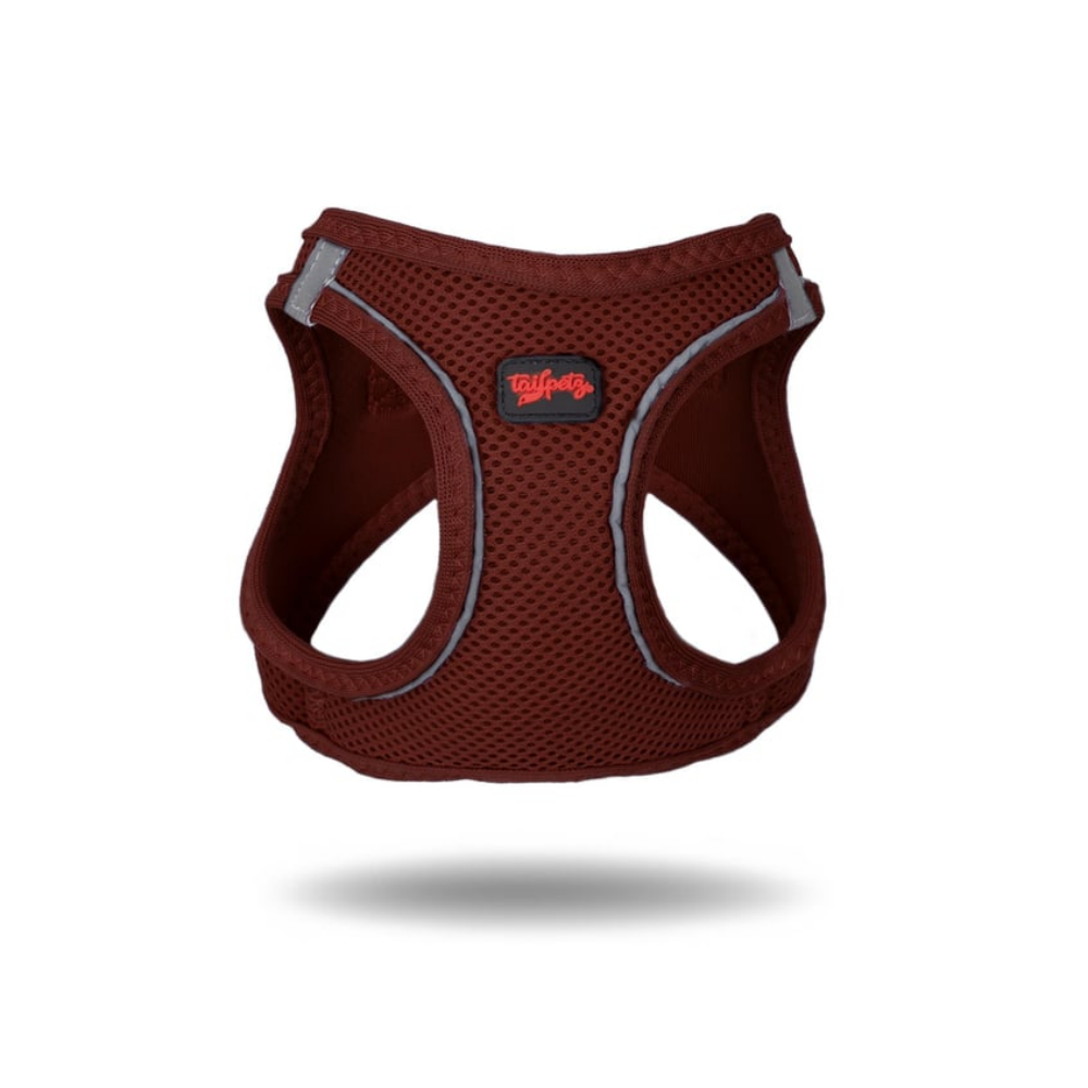 Tailpetz Airmesh Harness Claret Köpek Göğüs Tasması L