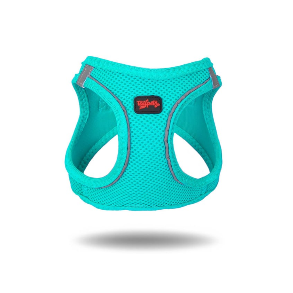 TailPetz Airmesh Ocean Köpek Göğüs Tasması XS